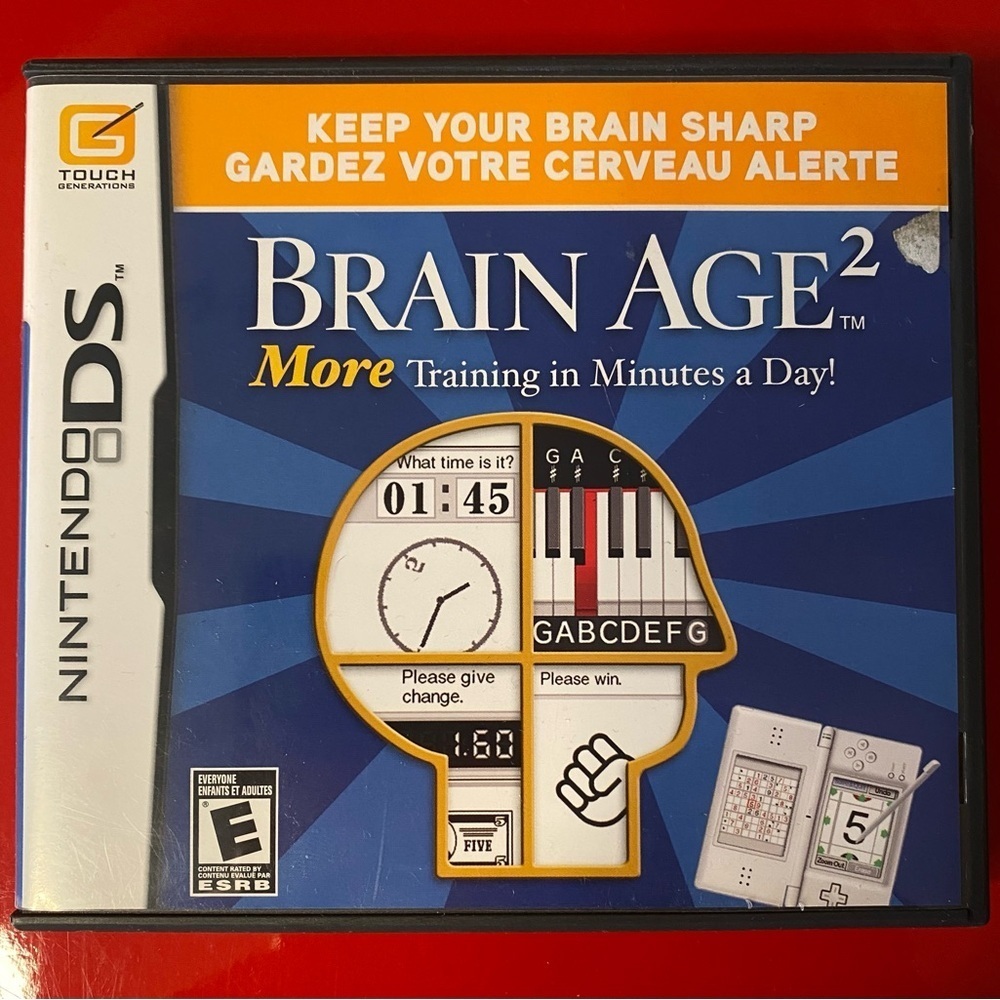Nintendo Brain Age 2 Game - Blue and Red Cover - Picture 9 of 9